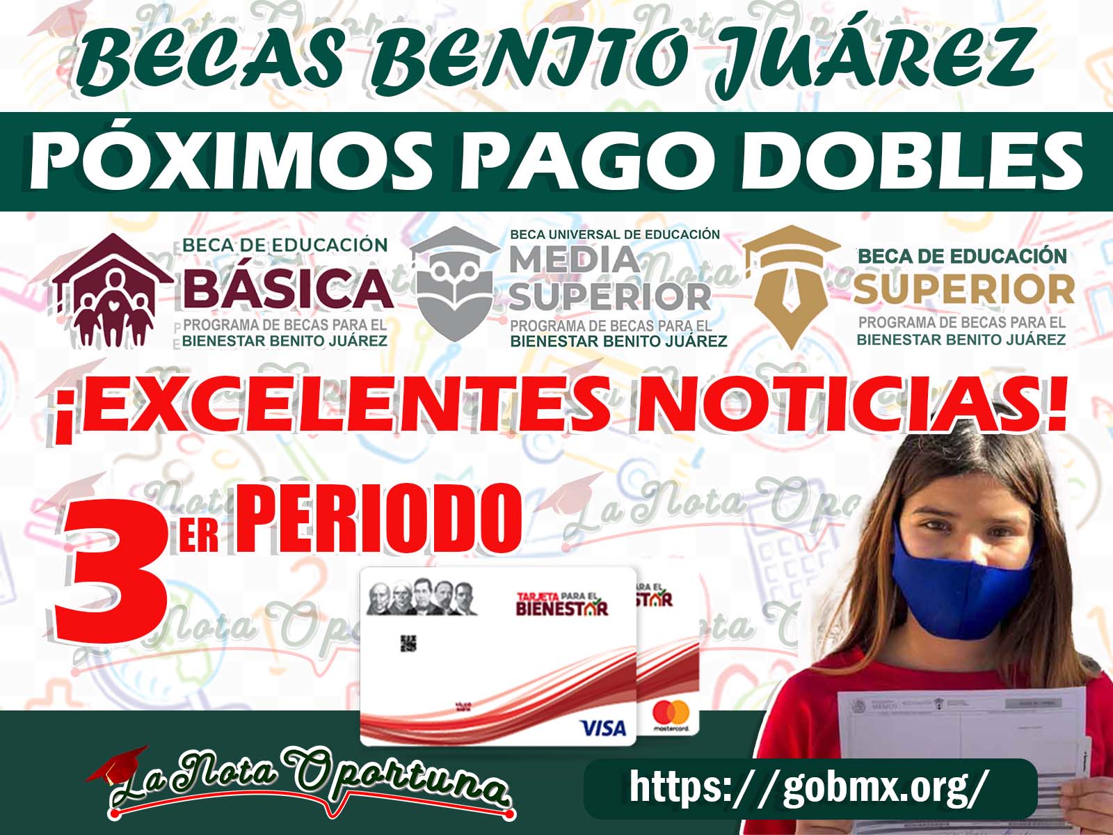 ¡IMPORTANTE! Conoce la Fecha exacta de tu Pago de las Becas Benito ...