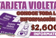 TARJETA VIOLETA| CONOCE EL MONTO DEL PROGRAMA Y LA FECHA DE REGISTRO