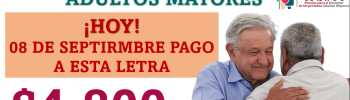 ¿Quiénes cobran HOY 8 de septiembre su pensión del bienestar?