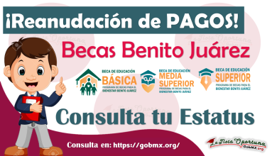 ¡Reanudación de los pagos de las Becas Benito Juárez! | Aquí te contamos todos los detalles 