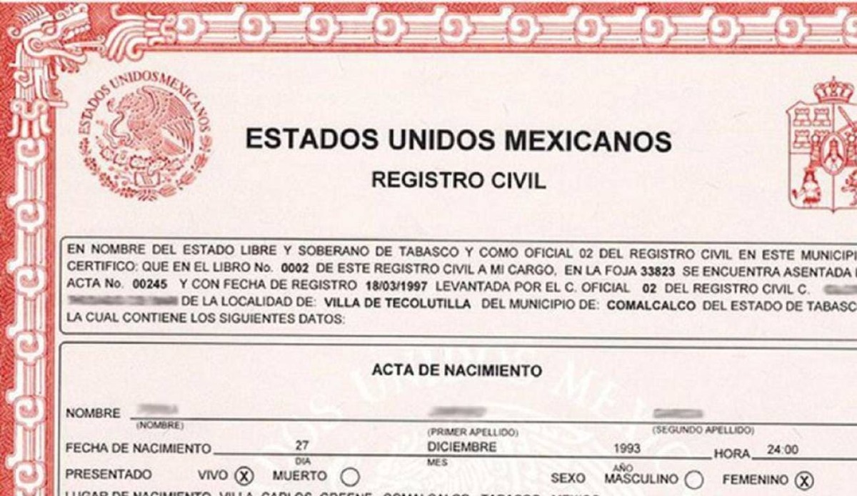 AsÃ­ puedes tener tu acta de nacimiento mexicana si estÃ¡s en Estados Unidos 2023