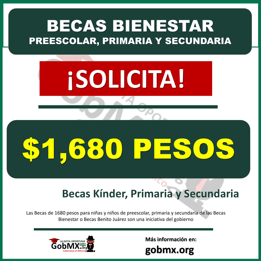 ¡solicita Apoyo De 1680 Pesos De Las Becas Bienestar Para Las Familias De Educación Básica 0322