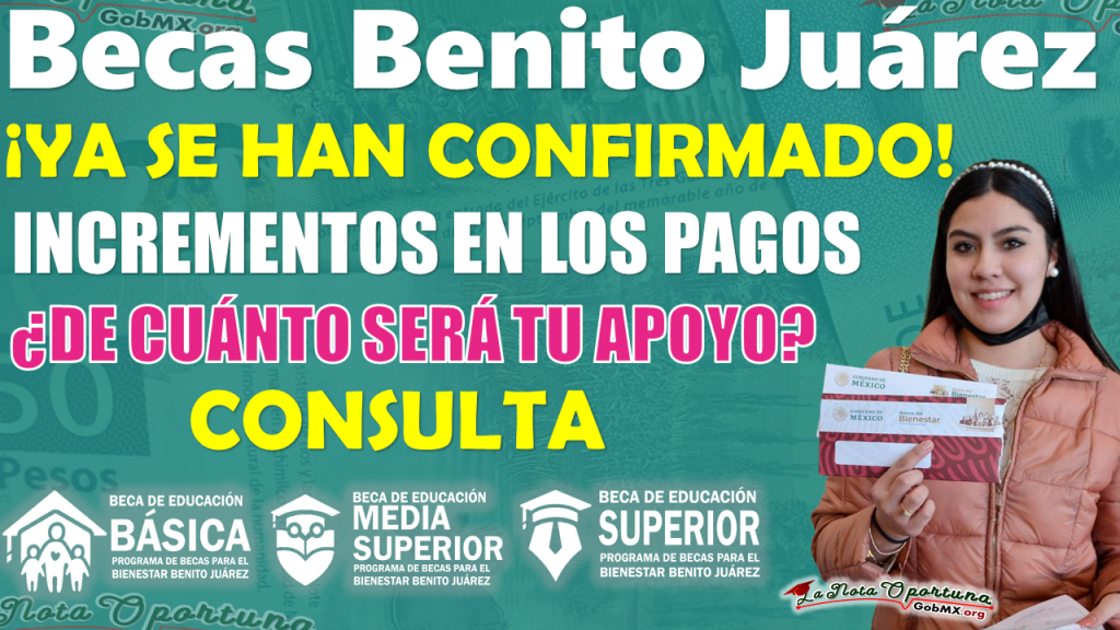 Atención beneficiarios de las Becas Benito Juárez | SE ANUNCIA OFICIALMENTE EL AUMENTO EN LOS PAGOS PARA TODOS LOS NIVELES EDUCATIVOS 2024