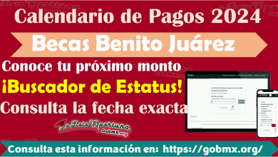 Calendario de pagos Becas Benito Juárez 2024 | Consulta cuándo y de cuánto será tu próximo PAGO a ser entregado 