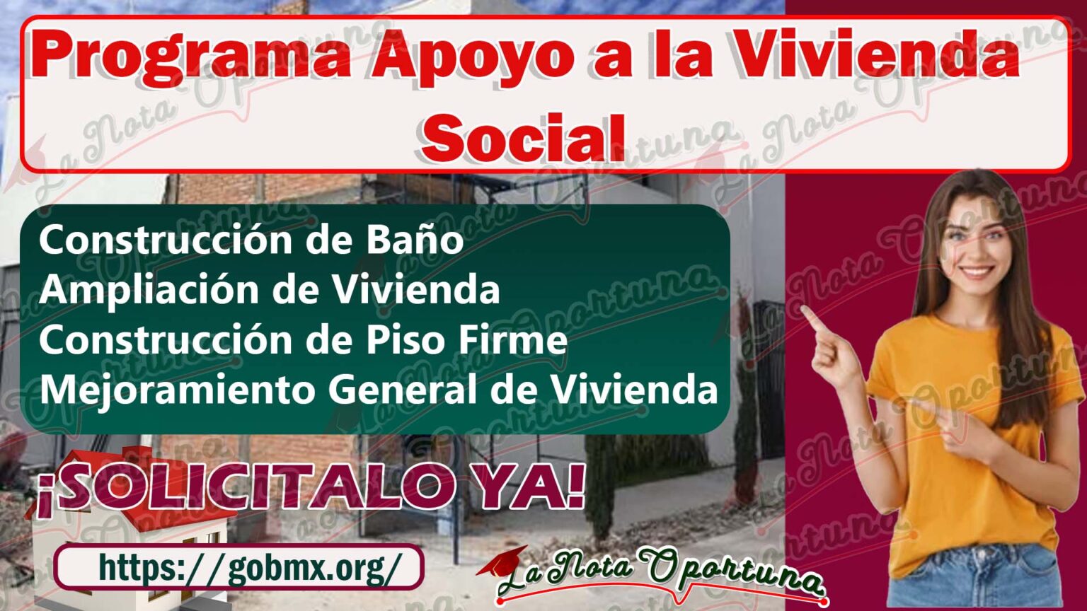 ¡Solicita El Apoyo A La Vivienda Habitación Propia!; Estos Son Los ...