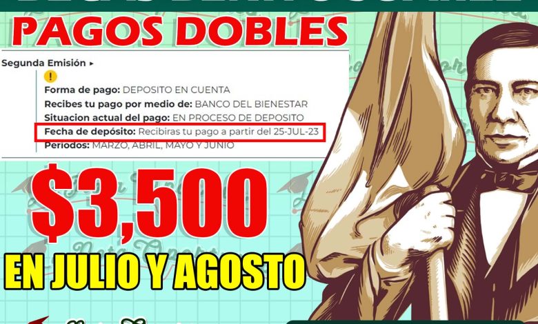 Atención Becas Benito Juárez ¡Pagos Dobles en JULIO Y AGOSTO $3,500! Estos son los alumnos que lo recibirán