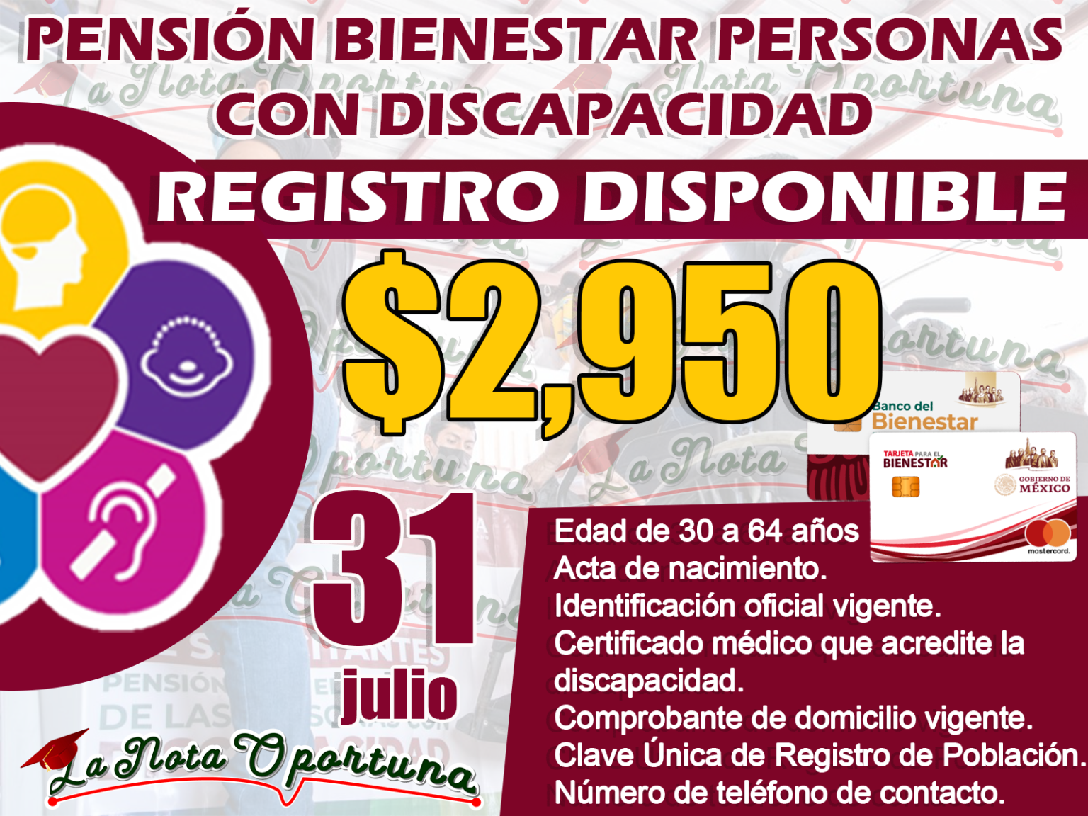 Atenci N Personas Con Discapacidad Excelentes Noticias Realiza Tu