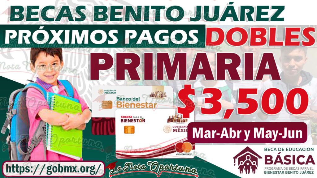 Importante alumnos de Primaria ¡Esta será la fecha en la que se hará el próximo pago de las Becas Benito Juárez!