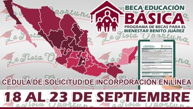 Becas Benito Juarez Tercera etapa: Consulta que estados les corresponde realizar la CSI del 18 al 23 de septiembre