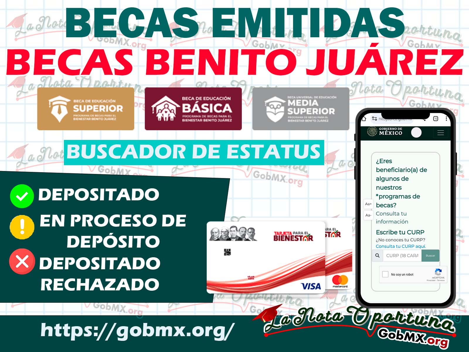 Beneficiarios de las Becas Benito JuÃ¡rez: conoce el significado de los sÃ­mbolos de tus pagos