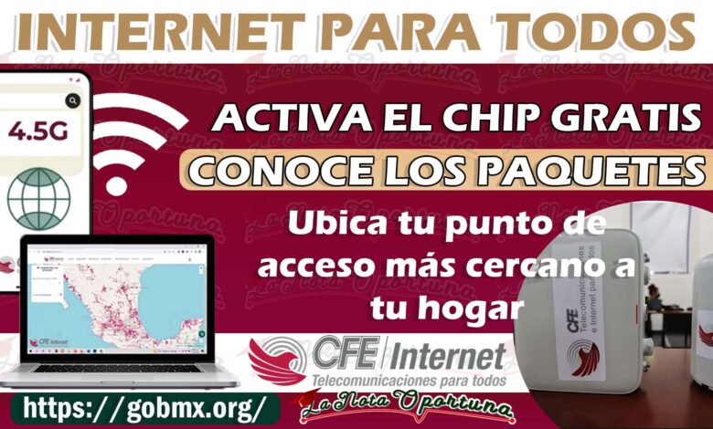 ¡Internet Gratis! Obtén así el apoyo que otorga CFE y Conéctate desde cualquier lugar