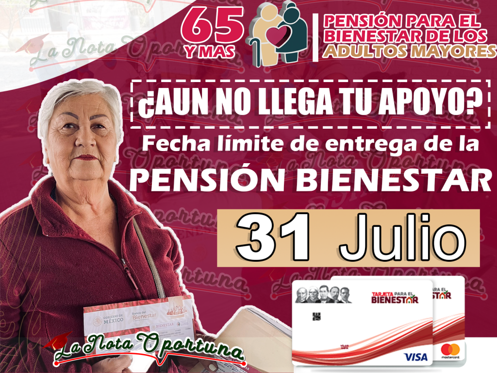 Esta es la fecha limite para recibir tu Pago de la Pensión del ...