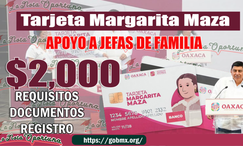 ¡Atención Solicita Tarjeta Margarita Maza! Estos son los requisitos y registro; Apoyo Económico de 2 mil pesos