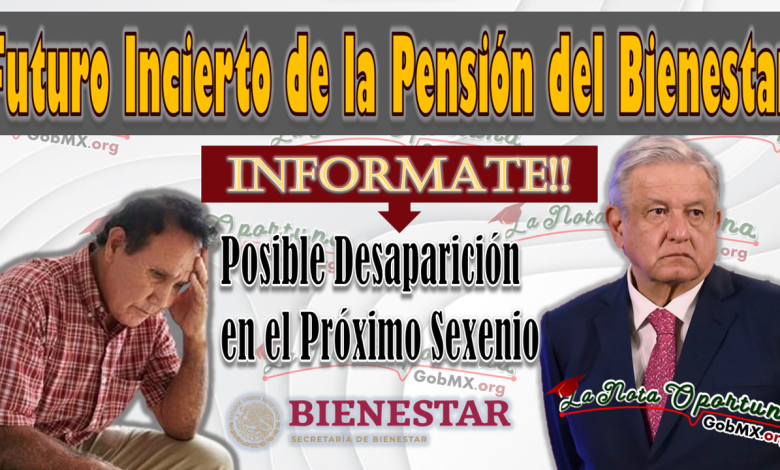 El Futuro Incierto de la Pensión del Bienestar para Adultos Mayores: Posible Desaparición en el Próximo Sexenio