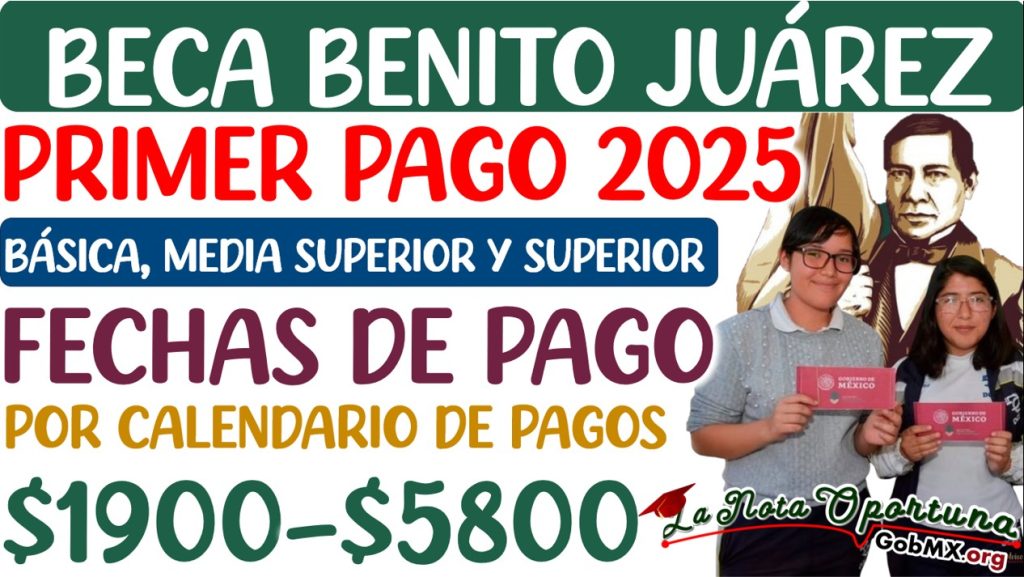 Beca Benito Juárez: primer pago del 2025 por calendario de pagos 🥇 ...