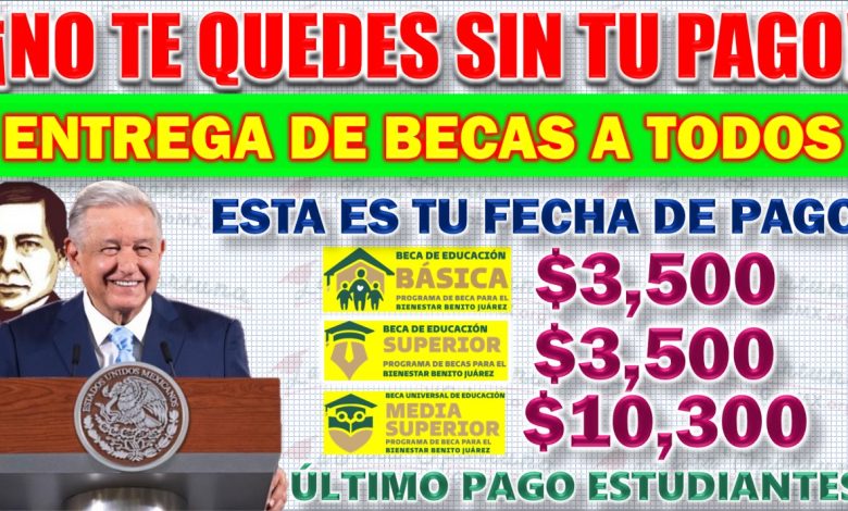 Último Pago de la Beca Benito Juárez