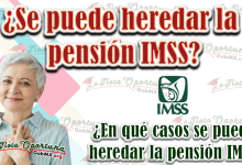 ¿Se puede heredar la pensión IMSS?