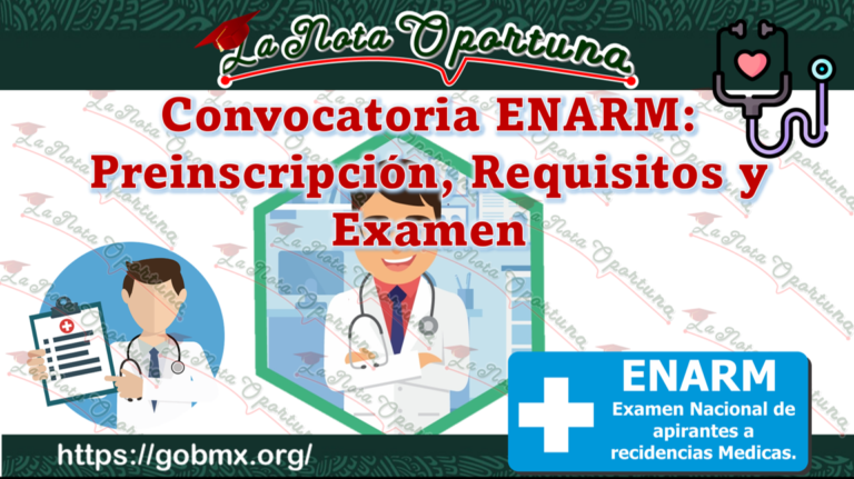 Convocatoria ENARM: Preinscripción, Requisitos Y Examen 2024-2025 🥇 ...