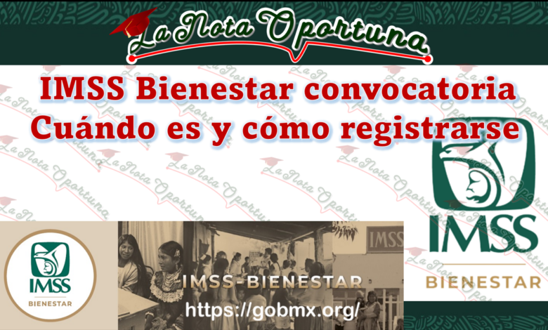 IMSS Bienestar convocatoria