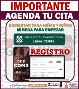 ▷ Mi Beca Para Empezar ¡Agenda tu cita en LLAVE CDMX así! » 2023 GobMX.org 🥇 Deseas realizar algún tramite de Mi Beca para Empezar Agenda tu cita