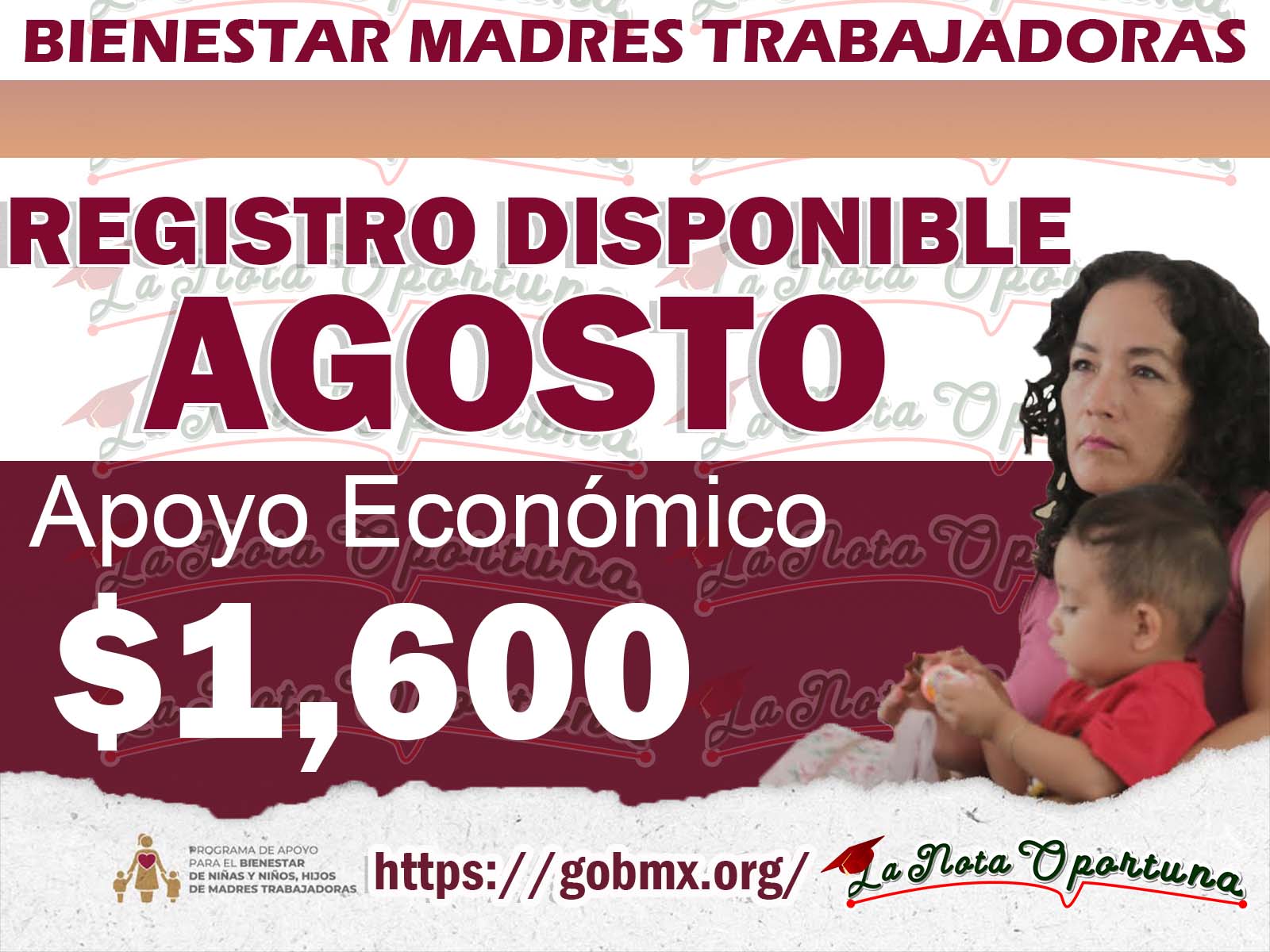 Realiza tu Registro al Programa del Bienestar para Madres Trabajadoras ...