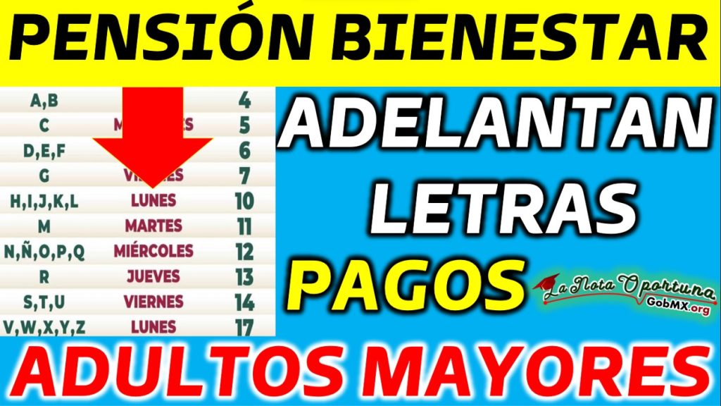 Confirmación de Adelanto en Pago de Pensión para los Queridos Beneficiarios Adultos Mayores de 65 Años