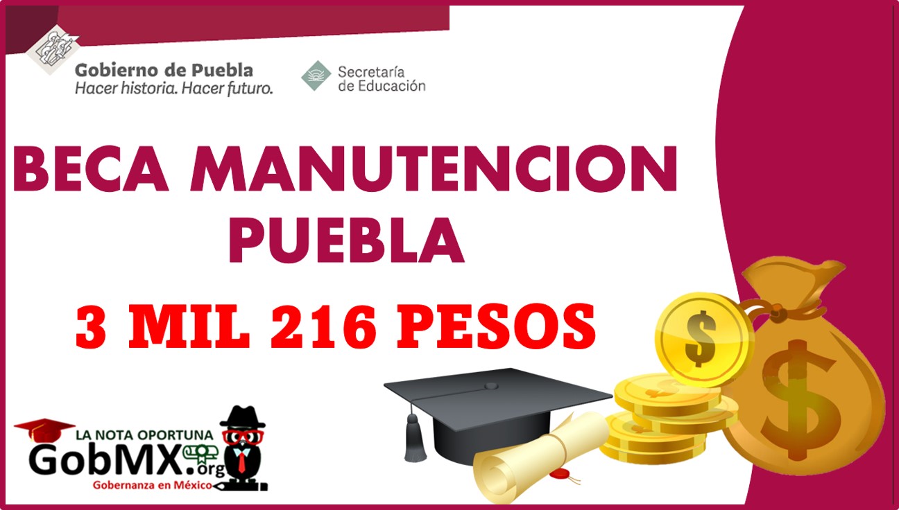 Beca de Manutención Puebla 2022-2023