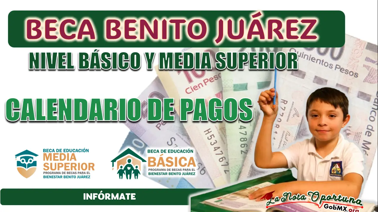 BECA BENITO JUÁREZ| PAGOS, INFÓRMATE