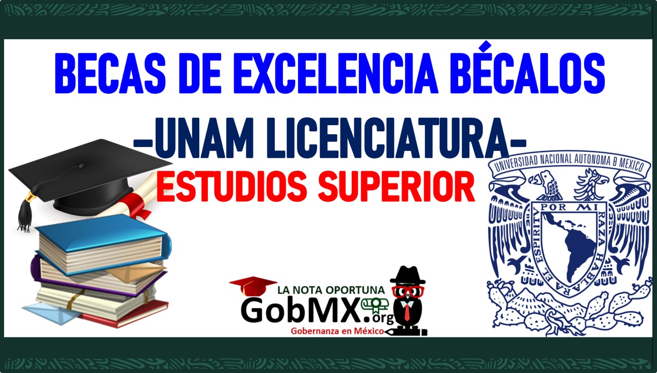 Becas de Excelencia Bécalos – UNAM Licenciatura 2022-2023