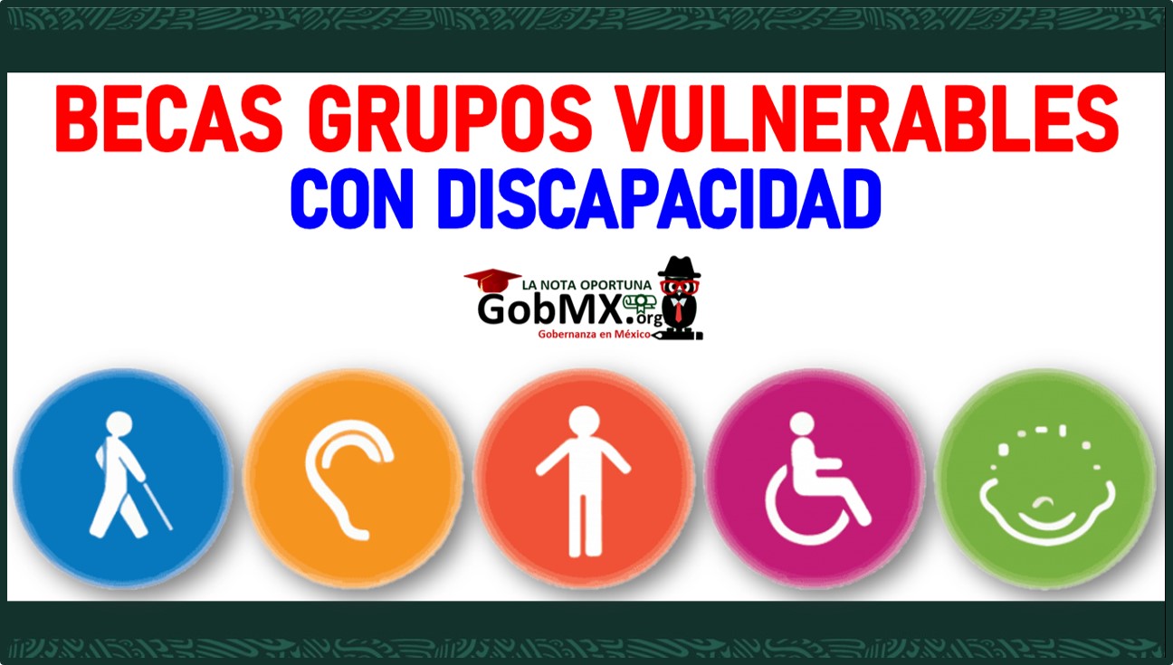 Becas Grupos Vulnerables Con Discapacidad 2022-2023