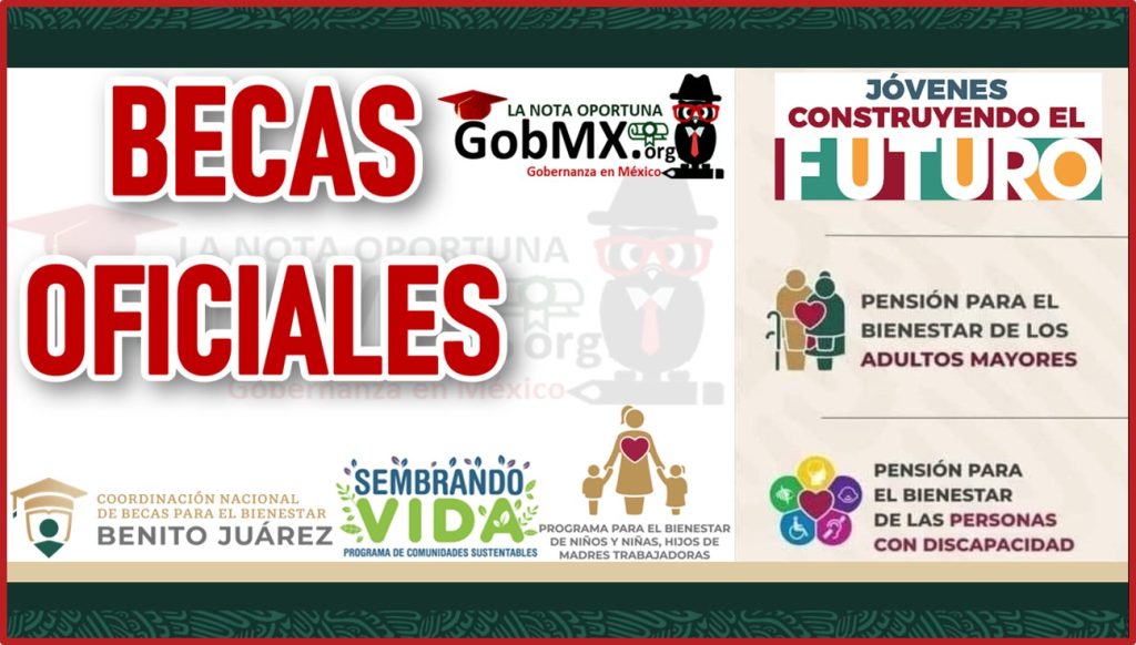 Becas Oficiales 2024-2025 🥇 GobMX.org