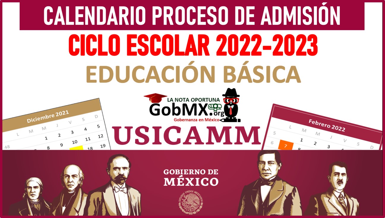 Calendario Del Proceso De Admisión En Educación Básica Ciclo Escolar 2022 2023 🥇 【2022 3945