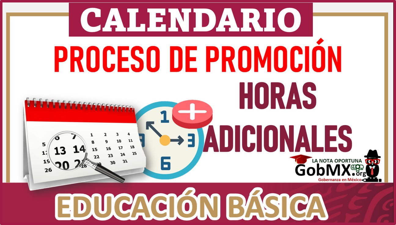 Calendario USICAMM Horas Adicionales en EducaciÃ³n BÃ¡sica 2022-2023