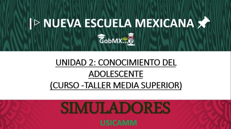 ▷ Unidad 2: Conocimiento del adolescente 2021-2022 (Curso -Taller Media Superior) » 2021 GobMX.org 🥇 conocimiento-del-adolescente