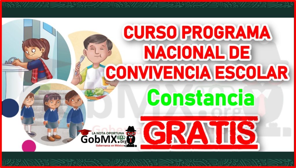 Curso Programa Nacional De Convivencia Escolar (PNCE) – Constancia Al ...