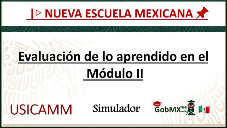 ▷ Evaluación de lo aprendido en el Módulo II 2021-2022 » 2021 GobMX.org 🥇 evaluacion-de-lo-aprendido-en-el-modulo-ii