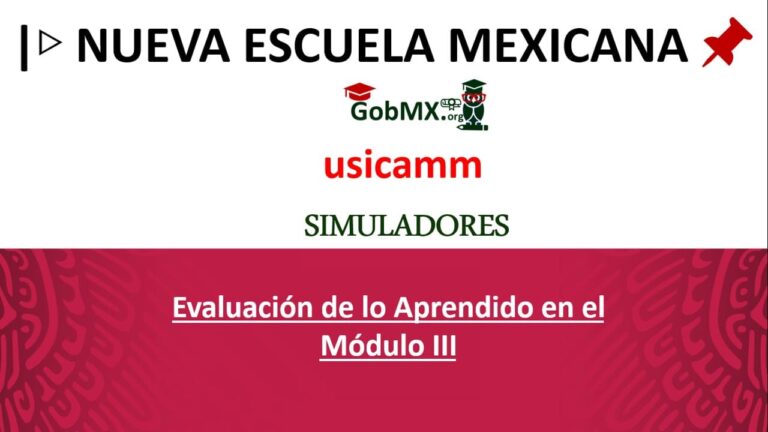 ▷ Evaluación de lo Aprendido en el Módulo III 2021-2022 » 2021 GobMX.org 🥇 evaluacion-de-lo-aprendido-en-el-modulo-iii