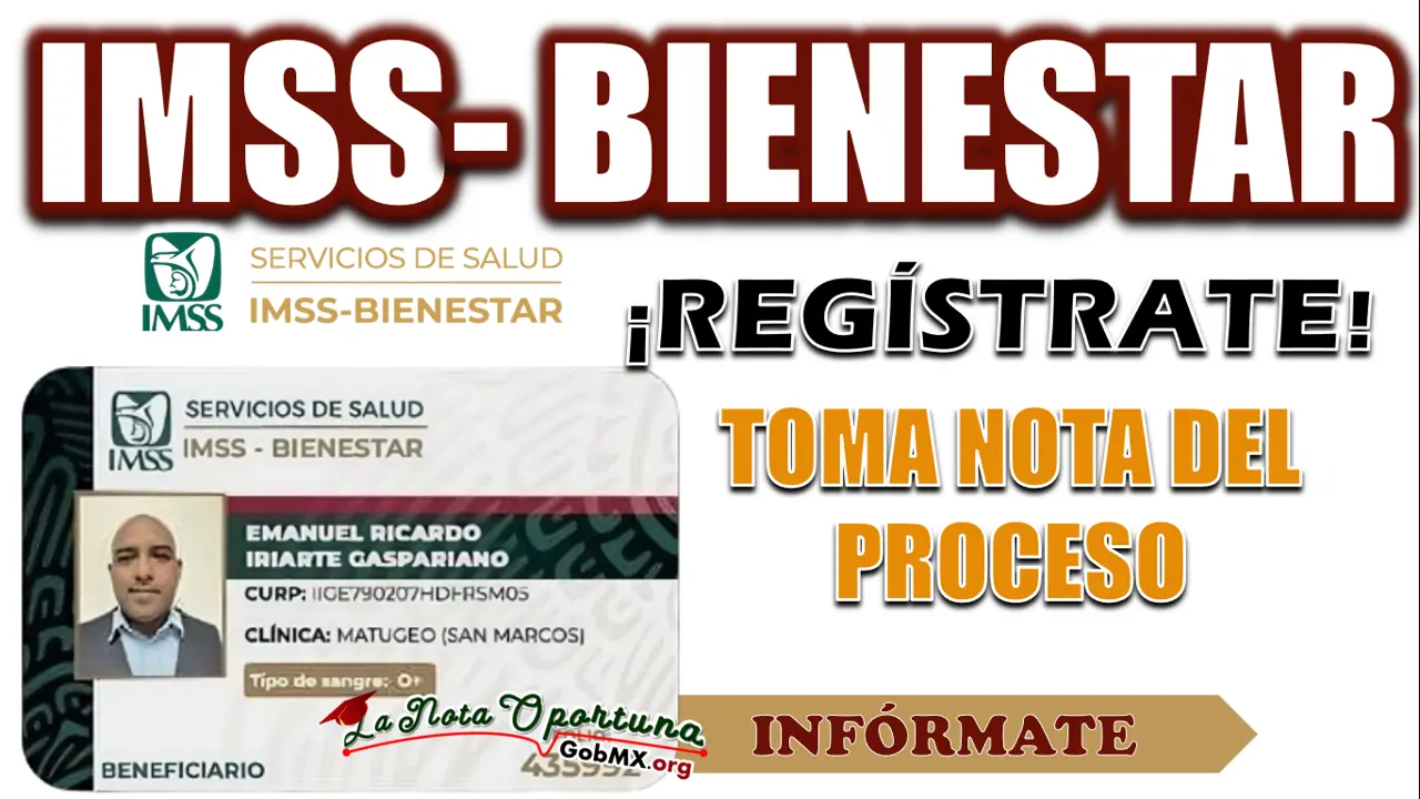 IMSS BIENESTAR| REGISTRATE Y OBTÉN SERVICIO MÉDICO GRATUITO