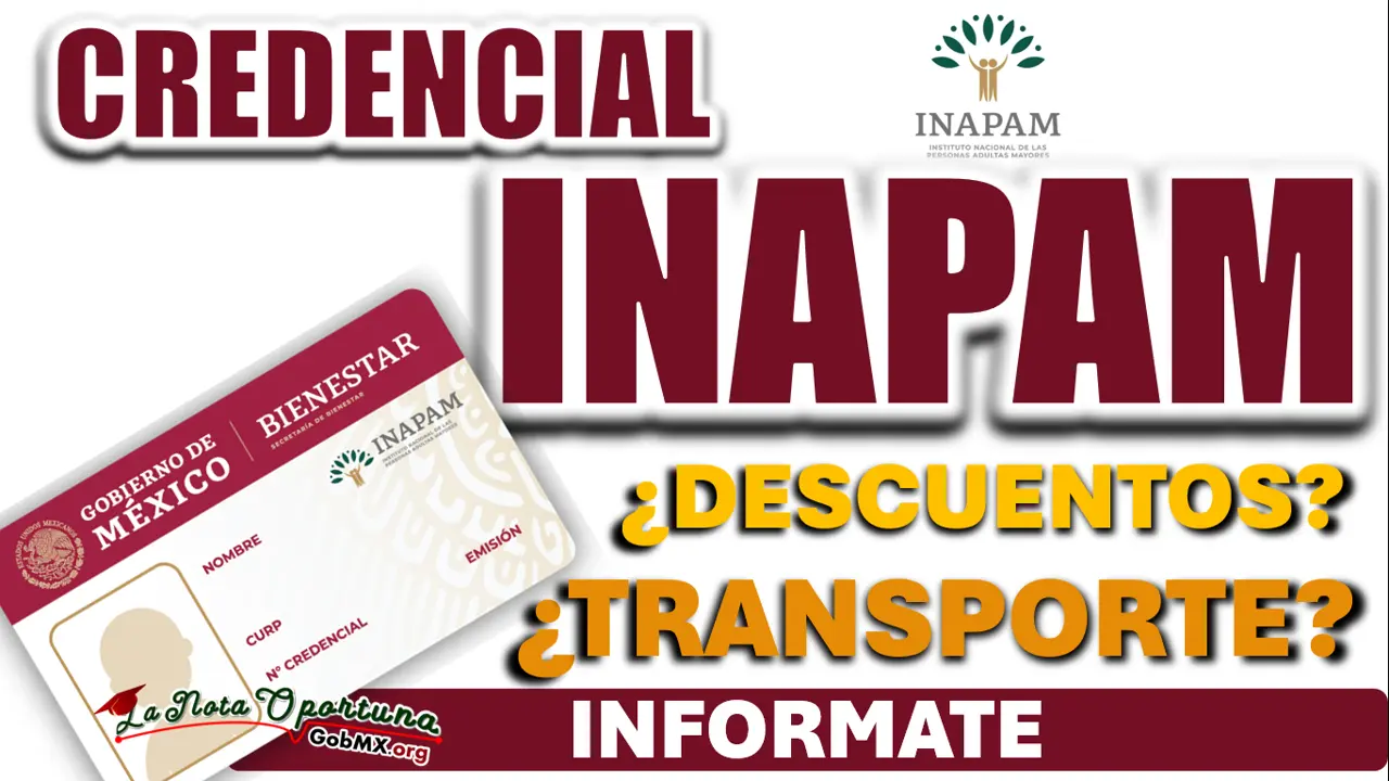 TARJETA INAPAM| ¿DESCUENTO EN TRANSPORTES?