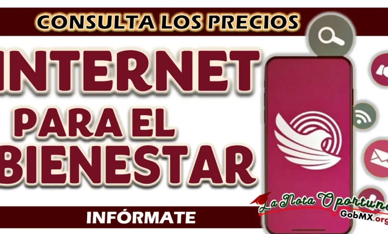 INTERNET PARA EL BIENESTAR| CONOCE LOS PRECIOS Y TODA LA INFORMACIÓN