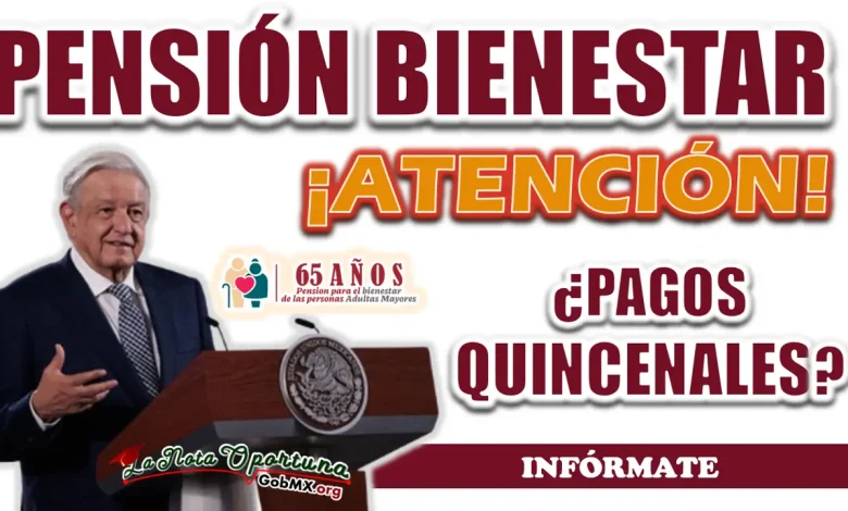 PROGRAMAS BIENESTAR| ¿LOS PAGOS SERÁN QUINCENALES?