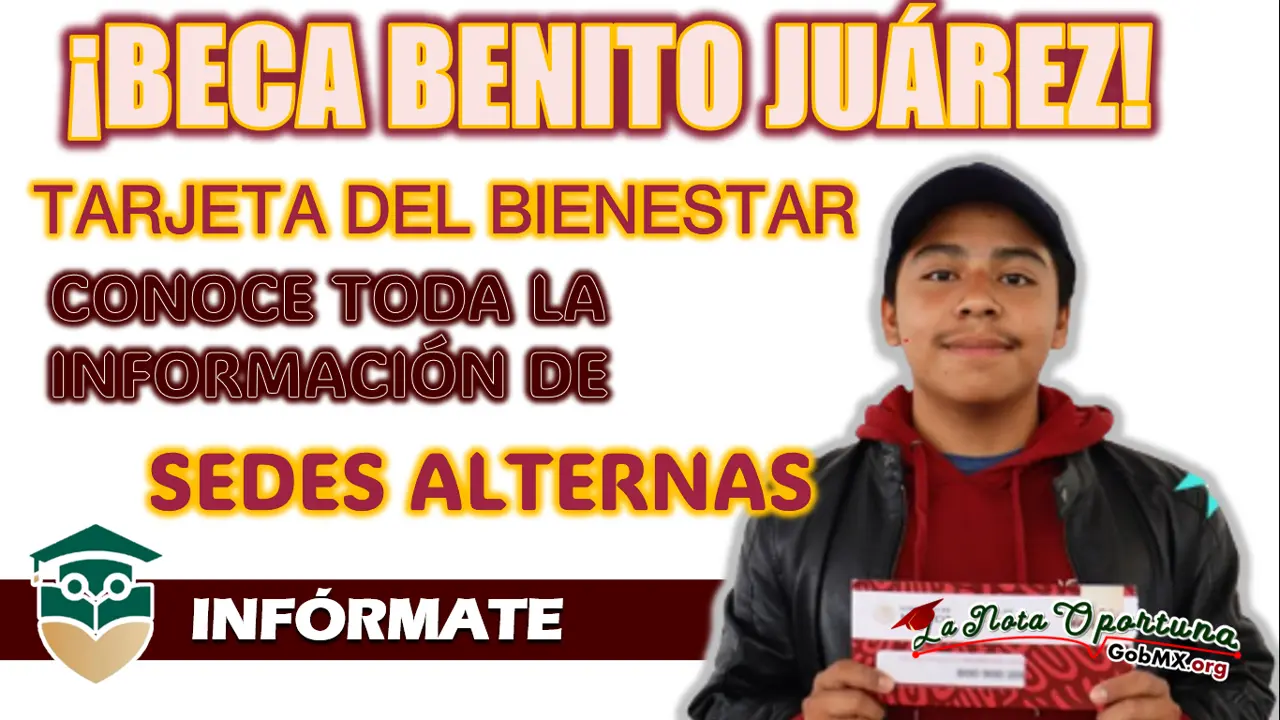 BECA BENITO JUÁREZ| CONOCE TODA LA INFORMACIÓN DE LAS SEDES ALTERNAS