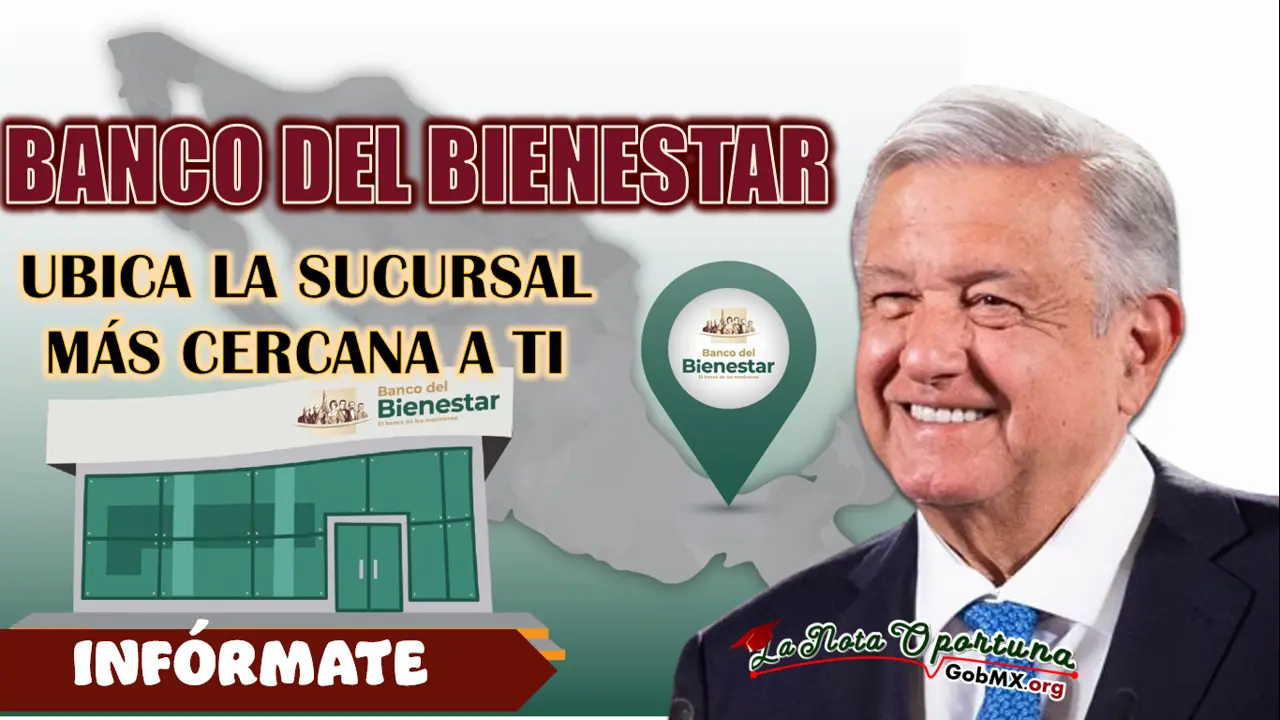 PROGRAMAS BIENESTAR| ¿CÓMO PUEDO UBICAR LA SUCURSAL MÁS CERCANA DEL BANCO BIENESTAR?