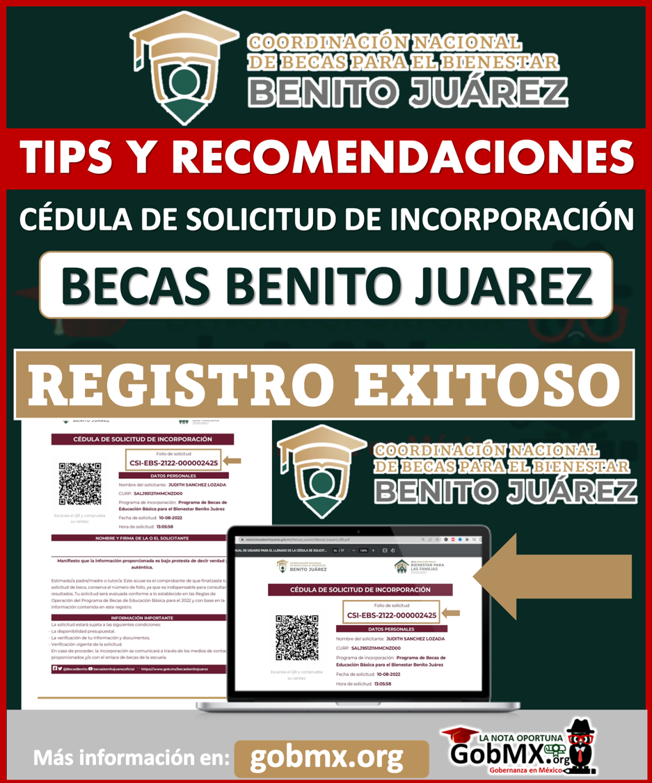 ¡ATENCION BECAS BENITO JUAREZ! Tips y para realizar la