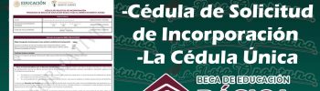 ¡AVISO IMPORTANTE! Pasos para llenar la Cédula de Solicitud de Incorporación y la Cédula Única