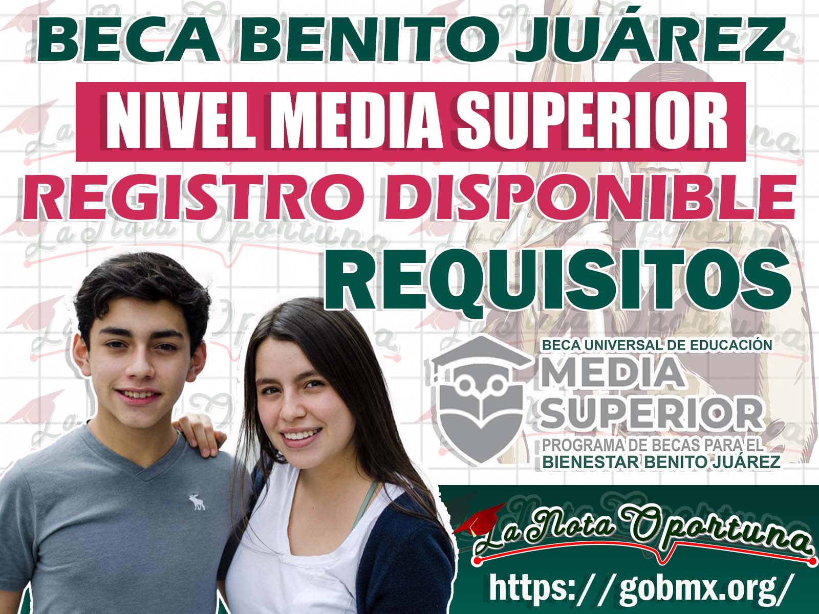 ¡Aviso Importante! Registro Disponible Becas Benito Juárez Nivel Media Superior; Estos son los requisitos