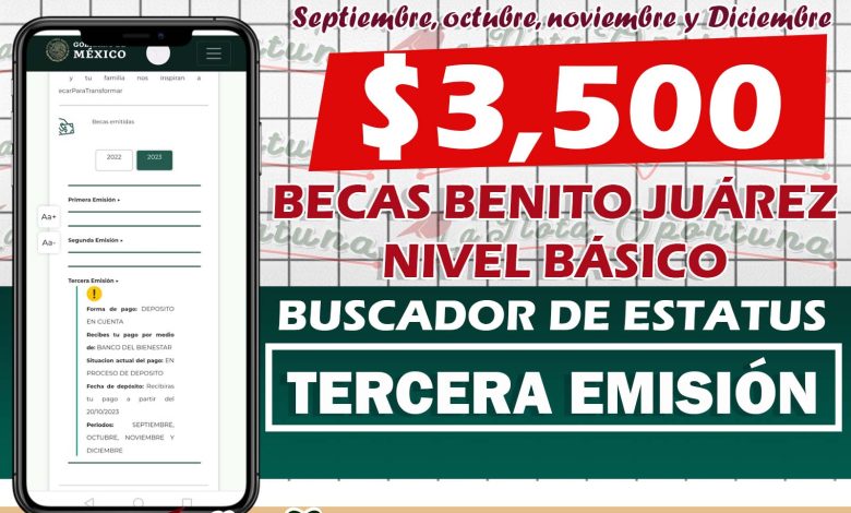 ¡Buenas Noticias! Ya inicio el Operativo de Pago de las Becas Benito Juárez Nivel Básico