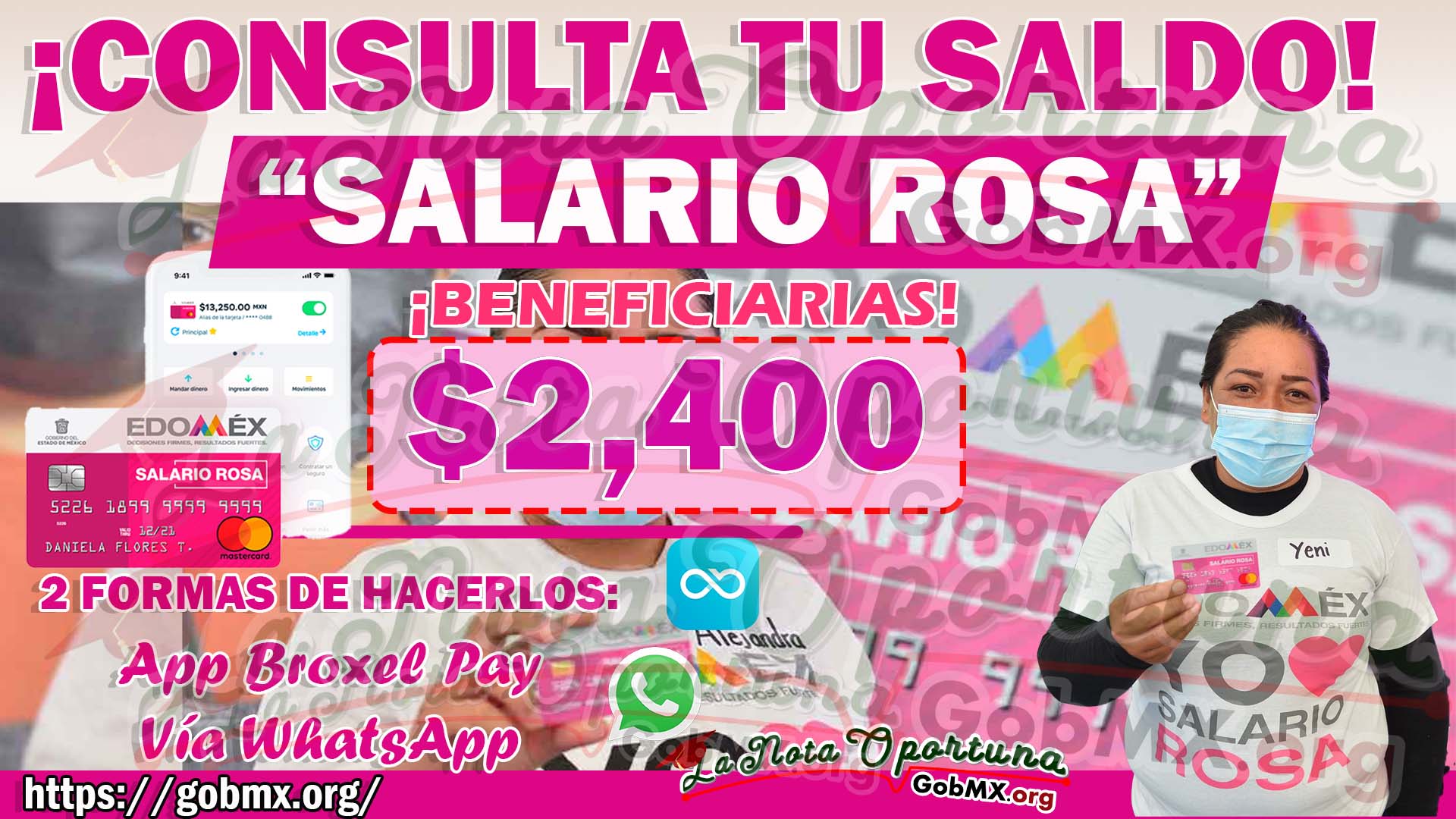 ▷ Atención Beneficiarias ¡Consulta tu Saldo de tu Tarjeta! Salario Rosa 2023 » 2023 GobMX.org 🥇 Atención Beneficiarias ¡Consulta tu Saldo de tu Tarjeta! Salario Rosa 2023