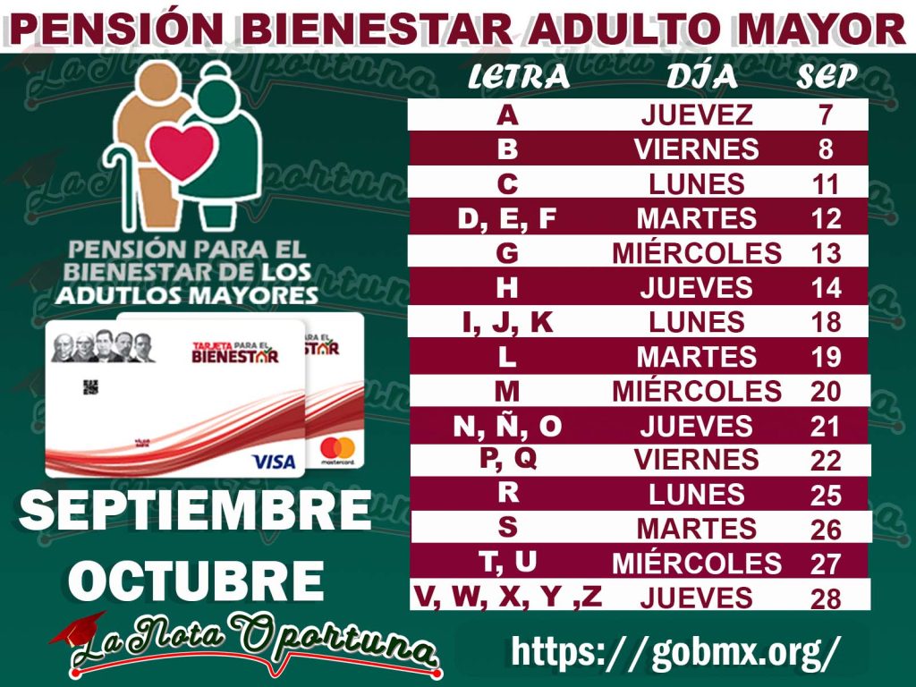 Excelentes Noticias Ya Hay Calendario De Pagos Pensi N Bienestar Adulto Mayor Gobmx Org