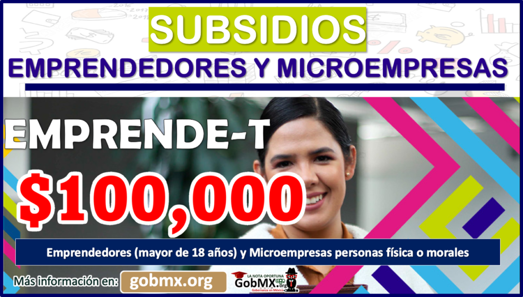 ¡ATENCION! Apoyos Económicos Para Emprendedores De Hasta 100 Mil Pesos ...